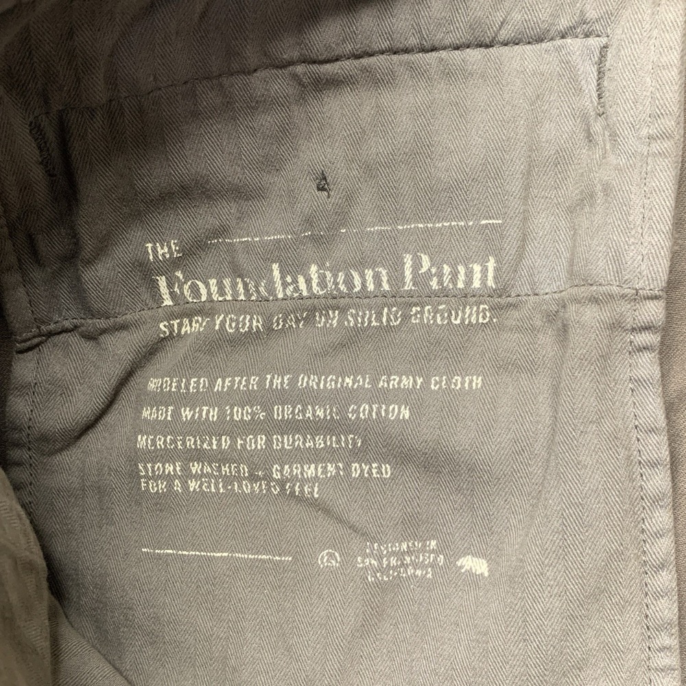 Taylor Stitch Democratic 100% ORGANIC COTTON Mercerized Pants Men's Size 31 - Picture 11 of 16